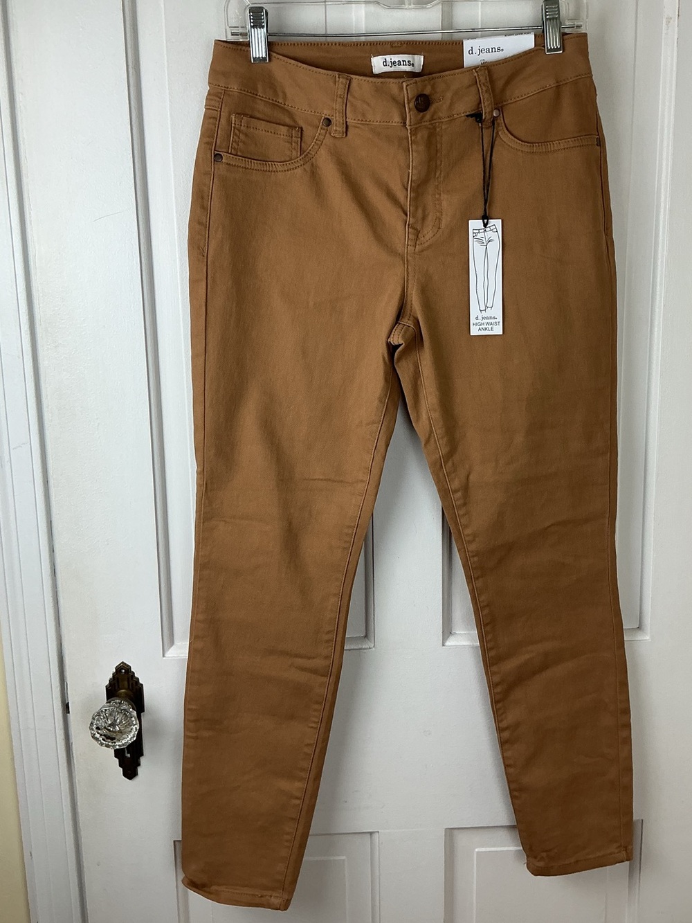 D.Jeans High Waist Ankle Jeans Size 8 Camel Tan
